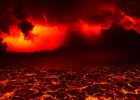 the surface of the lava. background
